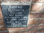 FELLING Henry William 1882-1965 & Eugenie Elizabeth KNOBEL 1881-1964