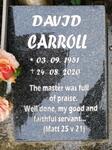 CAROLL David 1951-2020