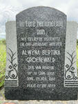 GROENEWALD Alwyna Bertina nee VAN NIEKERK 1902-1962