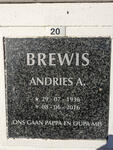 BREWIS Andries A. 1936-2016