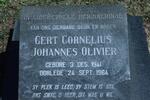 OLIVIER Gert Cornelius Johannes 1941-1964