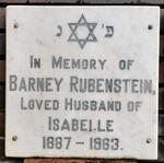RUBENSTEIN Barney 1887-1963