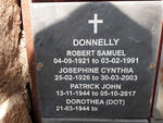 DONNELLY Robert Samuel 1921-1991 :: DONNELLY Josephine Cynthia 1926-2003