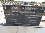 MERWE Schalk Willem, van der 1929-1995 & Aletta Petronella STRYDOM 1937-2014