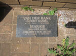 BANK Gerrit Daniël, van der Bank 1934-1993 :: MARAIS Elizabeth H.M., VAN DER BANK 1939-1999