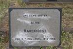 BADENHORST Alice 1916-1958