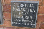 UNGERER Cornelia Magaretha nee BOSCH 1907-1970