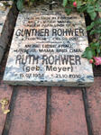 ROHWER Gunther 1934-2011 & Ruth MEYER 1934-2016