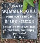 SUMMERSGILL Käthe nee DITTRICH 1936-2016