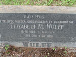 WULFF Elizabeth M. 1882-1970