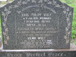 WOLF Karl Philipp 1875-1948 & Meta Olga Elizabeth DITTEL 1881-1981