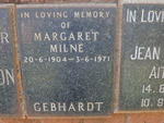 GEBHARDT Margaret Milne 1904-1971