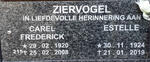 ZIERVOGEL Carel Frederick 1920-2008 & Estelle 1924-2019