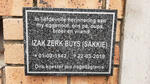 BUYS Izak Zerk 1942-2019