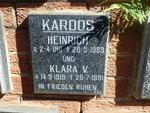 KARDOS Heinrich 1911-1989 & Klara V. 1919-1991