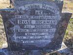 HICKMAN Rose nee ASHINGTON 1886-1943