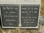 NEL Elizabeth Johanna 1905-1982