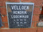 VELLOEN Hendrik Lodewikus 1913-1988