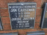 GARSTMAN Jan 1906-1986 & Janske Justina BOUMAN 1910-1992
