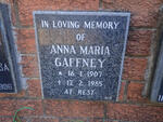 GAFFNEY Anna Maria 1907-1985