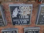 DAVIS John Henry Frank 1922-1984 & Joyce Elizabeth 1925-2005