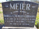 MEIER Rebecca 1898-1980 :: MEIER Isabella 1904-1974 :: MEIER Johanna 1906-1984