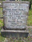 MANLEY William Hilton -1949 & Maude Mary -1948