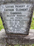 CUMMING Arthur Clement -1935 & Ethel Maude MANLEY -1954