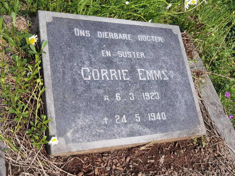 EMMS Corrie 1923-1940