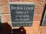 OAKLEY Brenda Leigh 1978-1978