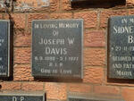 DAVIS Joseph W. 1892-1977