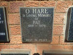 O'HARE Pat 1919-1978