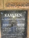 KAALSEN Popeye 1941-2019 & Hettie 1939-