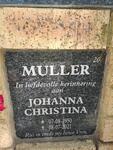 MULLER Johanna Christina 1950-2021