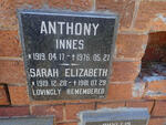 INNES Anthony 1919-1976 & Sarah Elizabeth 1919-1981
