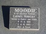 MOODIE Lionel Robert 1928-2003 & Daphne 1934-1994 