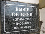 BEER Emsie, de 1935-2022
