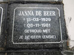 BEER Janna, de 1929-1981