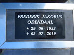 ODENDAAL Frederik Jakobus 1952-2019
