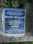 MÜLLER Manie 1932-2023 & Adna Martha SMUTS 1927-2015