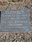ROSSOUW Andries Jacobus 1909-2005 & Jacoba Johanna HAMMAN 1911-2002