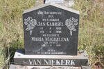 NIEKERK Jan Gabriel, van 1908-1984 & Maria Magdalena STOLTZ 1914-
