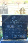 DEVENTER Piet, van 1921-1987 & Marie 1920-1950