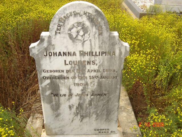 LOURENS Johanna Phillipina 1898-1909