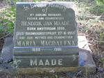MAADE Hendrik Jan 1886-1955 & Maria Magdalena 1880-1981
