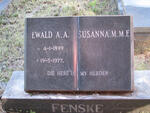 FENSKE Ewald A.A. 1899-1977 & Susanna M.M.E. 