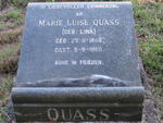 QUASS Marie Luise nee LINK 1888-1960