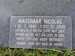 WAGENAAR Nicolas 1947-2020
