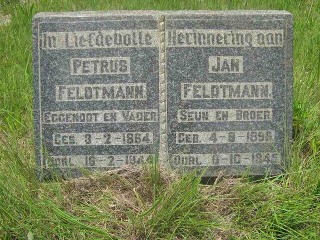 FELDTMANN Petrus 1864-1944 :: FELDTMANN Jan 1896-1945