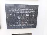 KOCK M.C.J., de 1954-2002